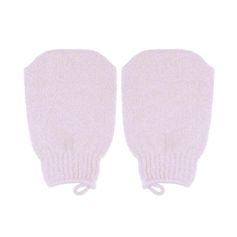 QVS Exfoliating Mitten Pastel Pink