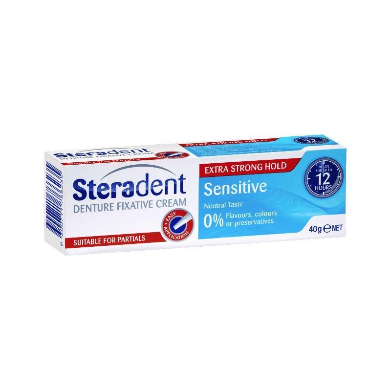 Steradent Denture Sensitive Fixative Cream 40g