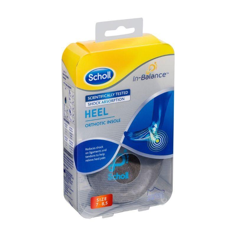 Scholl In-Balance Heel Orthotic Insole Medium Size 7 - 8.5