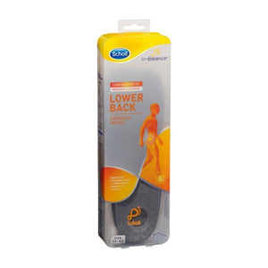 Scholl In-Balance Lower Back Orthotic Insole Small Size 4.5 - 6.5