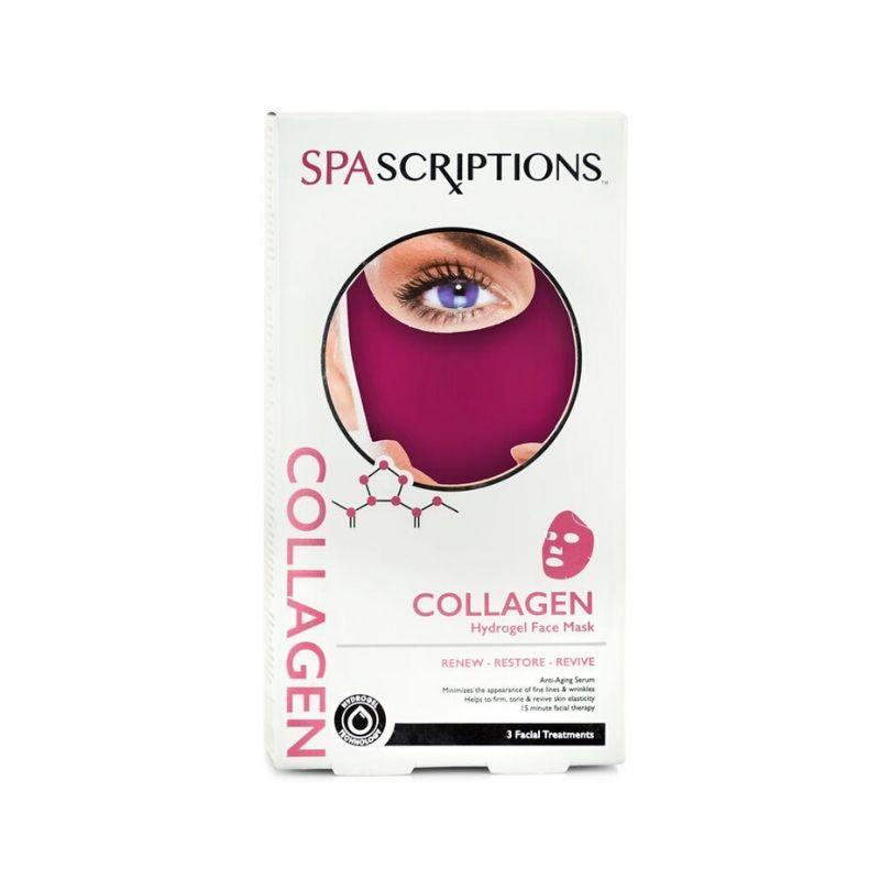 SpaScriptions Hydrogel Collagen Face Mask 3 Treatments