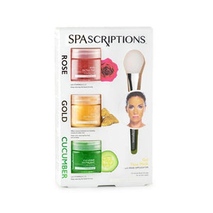 SpaScriptions Rose, Gold & Cucumber Gel Face Mask Pack 150ml