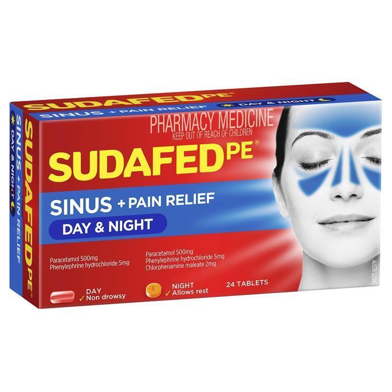 Sudafed Day & Night 24 Tablets