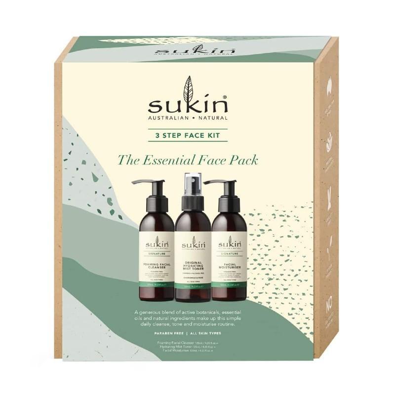 Sukin 3 Step Face Kit The Essential Face Pack