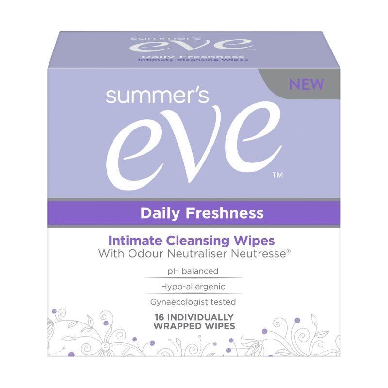 Summer's Eve Daily Freshness Intimate Cleansing Wipes - 16 Wipes