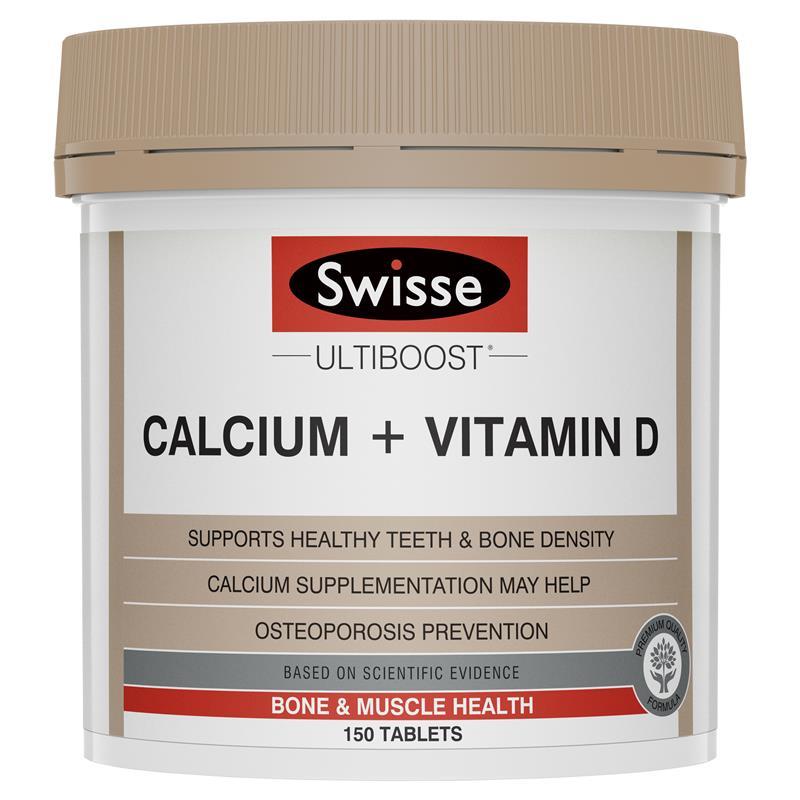 Swisse Calcium + Vitamin D Tablets 150