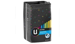 U by Kotex Regular Wing Extra Pads 16 Pack