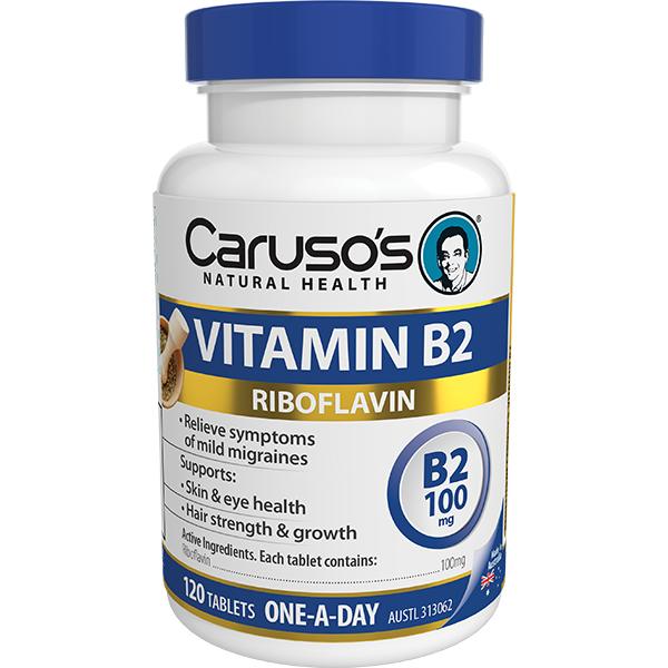 Caruso's Vitamin B2 100mg 120 Tablets