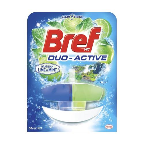 Bref Duo-Active Lime & Mint Rim Block Toilet Cleaner 50ml