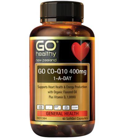 GO CoQ10 400mg 1-A-Day 60 Capsules