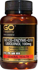 Go Healthy GO CoQ10 Ubiquinol 100mg 60 Capsules