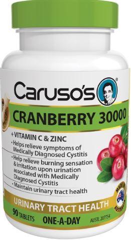 Caruso's Cranberry 90 Tablets