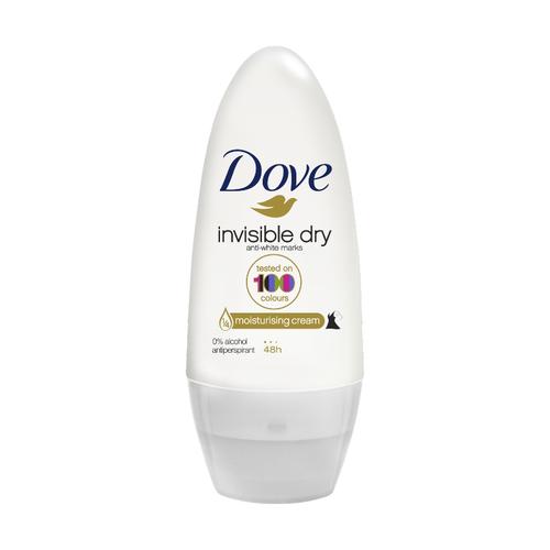 Dove Antiperspirant Roll On Deodorant Invisible Dry 50ml