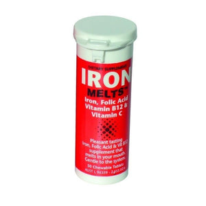 Iron Melts 100mg Strawberry 50 tabs