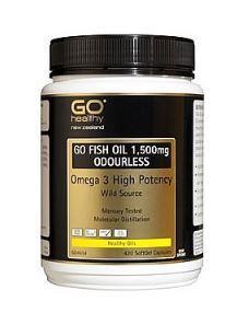 GO Healthy GO Fish Oil 1500mg ODOURLESS Capsules 420