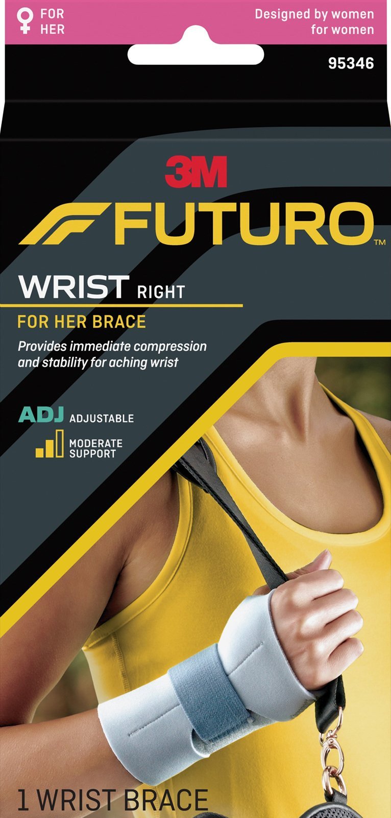 Futuro Custom Dial Wrist Support - Right Hand - Adjustable  601602