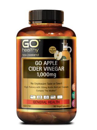 GO Healthy Apple Cider Vinegar 1,000mg 90 Capsules