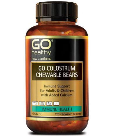 GO Colostrum Chewable Bears 120 Tablets