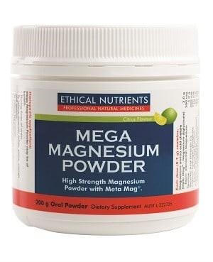 ETHICAL NUTRIENTS Mega Magnesium Powder Citrus 200g