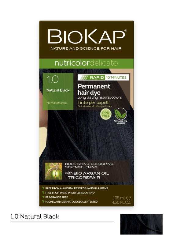 BIOKAP Nutricolor Delicato Rapid Natural Black 1.0