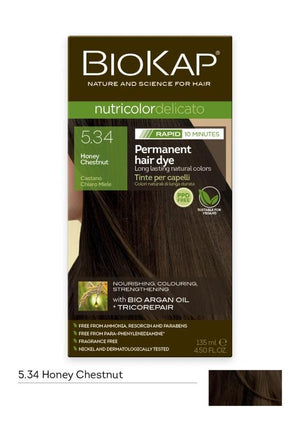 BIOKAP Nutricolor Delicato Rapid Honey Chestnut 5.34