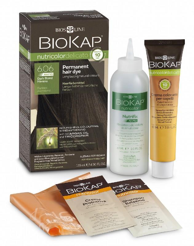 BIOKAP Nutricolor Delicato Rapid Dark Blonde Havana 6.06