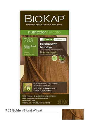 BIOKAP Nutricolor Delicato Rapid Golden Blonde Wheat 7.33