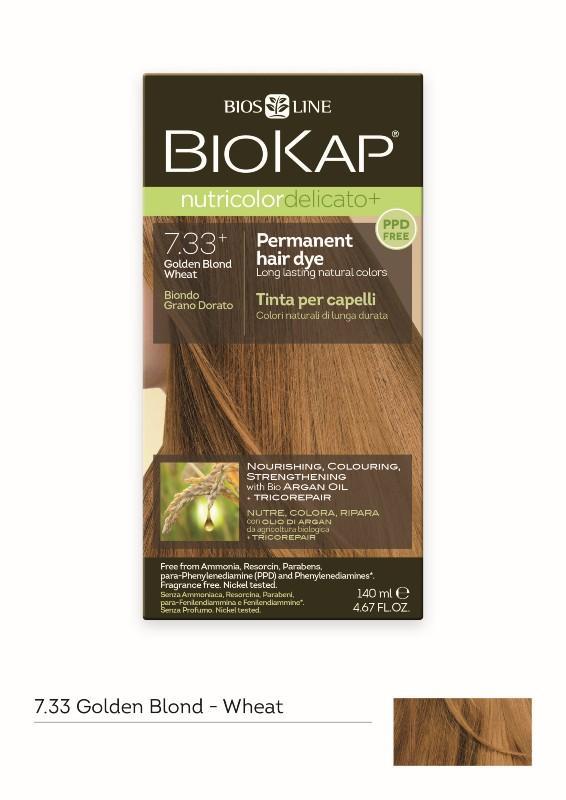 BIOKAP Nutricolor Delicato+ Golden Blonde Wheat 7.33