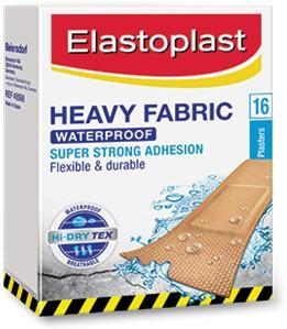 ELASTOPLAST Heavy Fabric Waterproof Plasters 16 pack