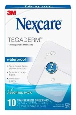 NEXCARE Tegarderm Waterproof Transparent Dressing 10 pack