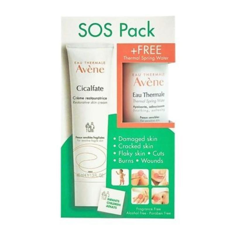 AVENE SOS PACK Cicalfate Cream 40ml & Thermal Spring Water 50ml