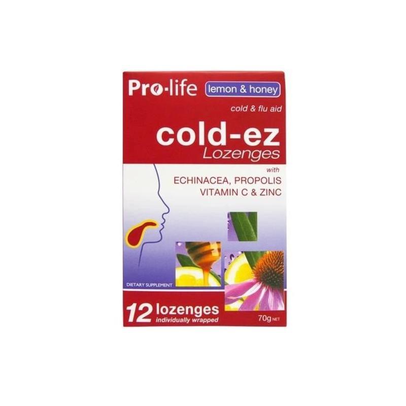 Pro-life Cold-Ez Lemon & Honey Lozenges 12 Pack