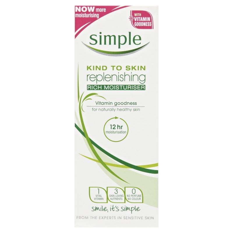 SIMPLE Kind To Skin Replenishing Rich Moisturiser 125ml