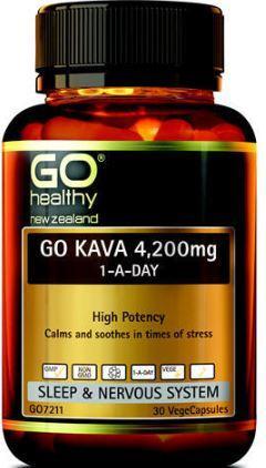 Go Healthy GO Kava 1-A-Day 4200mg 30 Capsules