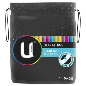 U BY KOTEX U/T Pad No Wings Reg 14