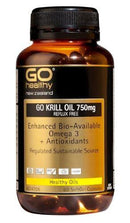 GO Healthy GO Krill Oil 750mg Reflux Free Capsules 60