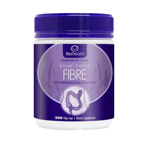 Lifestream Bowel Biotics Fibre Capsules 200