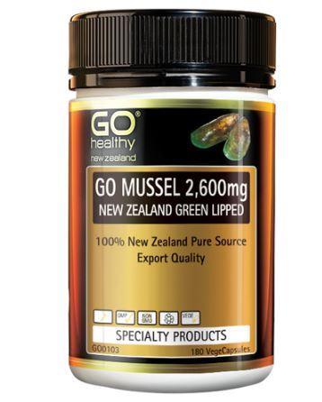 GO Healthy GO Mussel 2,600mg Capsules 180
