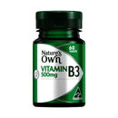 Nature's Own Vitamin B3 500mg 60 tablets