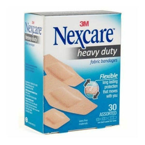 Nexcare Heavy Duty Fabric Plasters Assorted 30's