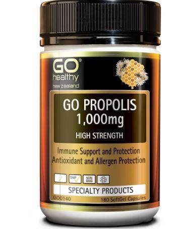 GO Healthy GO Propolis 1000mg Capsules 180