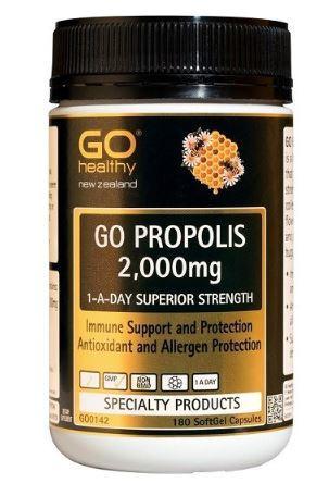 GO Healthy GO Propolis 2000mg 1-A-Day Capsules 180