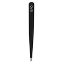 QVS Metro Tweezer Soft Touch Slant Tip Black