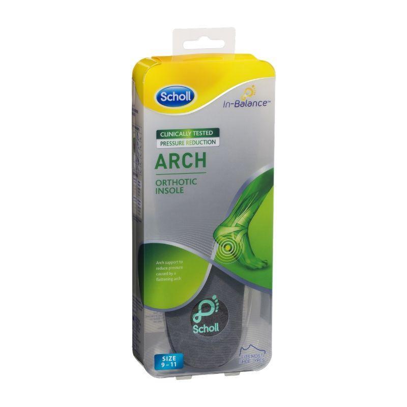 Scholl In-Balance Arch Orthotic Insole Large Size 9 - 11