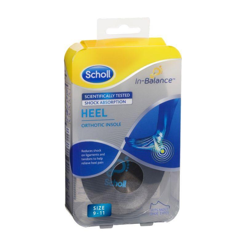 Scholl In-Balance Heel Orthotic Insole Large Size 9 - 11