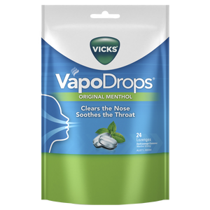 Vicks Vapodrops Menthol 24 Lozenges
