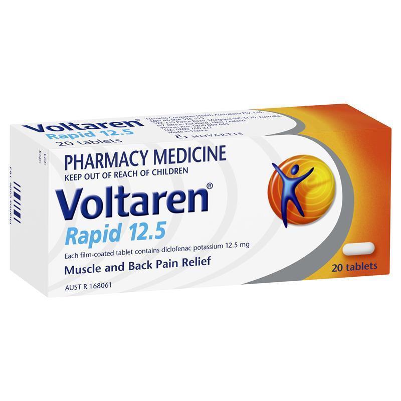 Voltaren Rapid 12.5mg Tablets 30 Pack