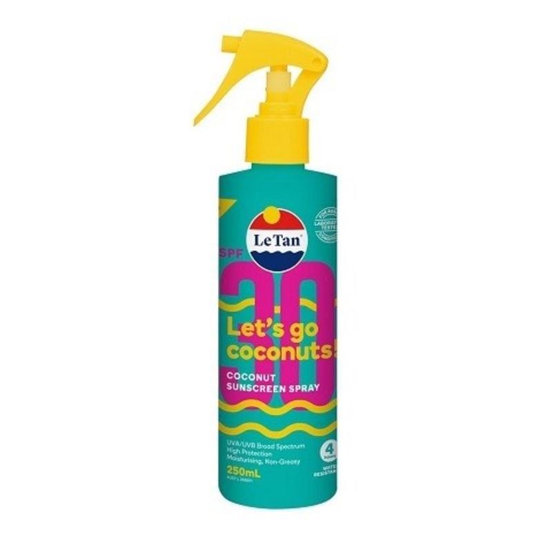 Le Tan Let's Go Coconuts Sunscreen Spray SPF30+ 250ml